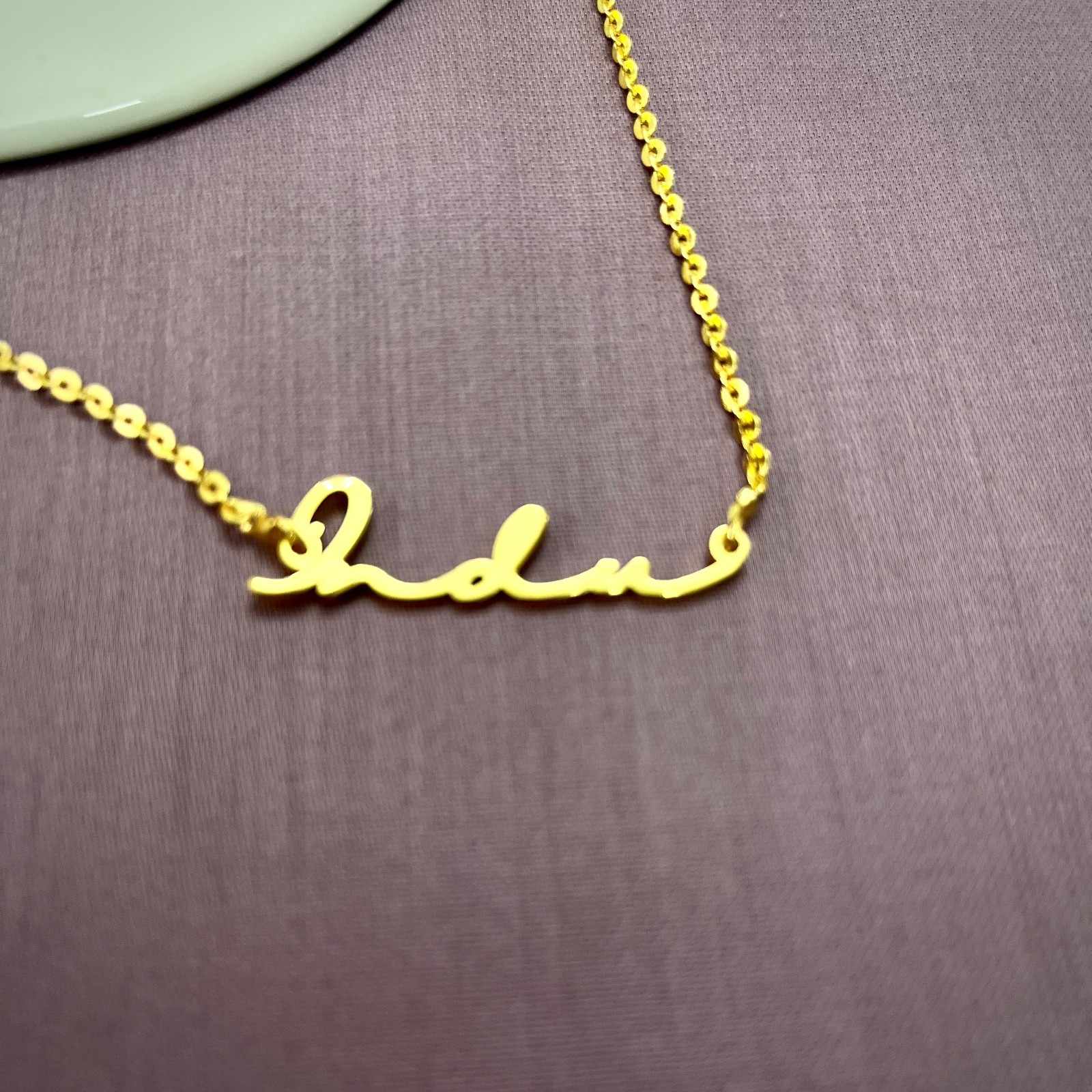 Signature Font Customised Name Necklace