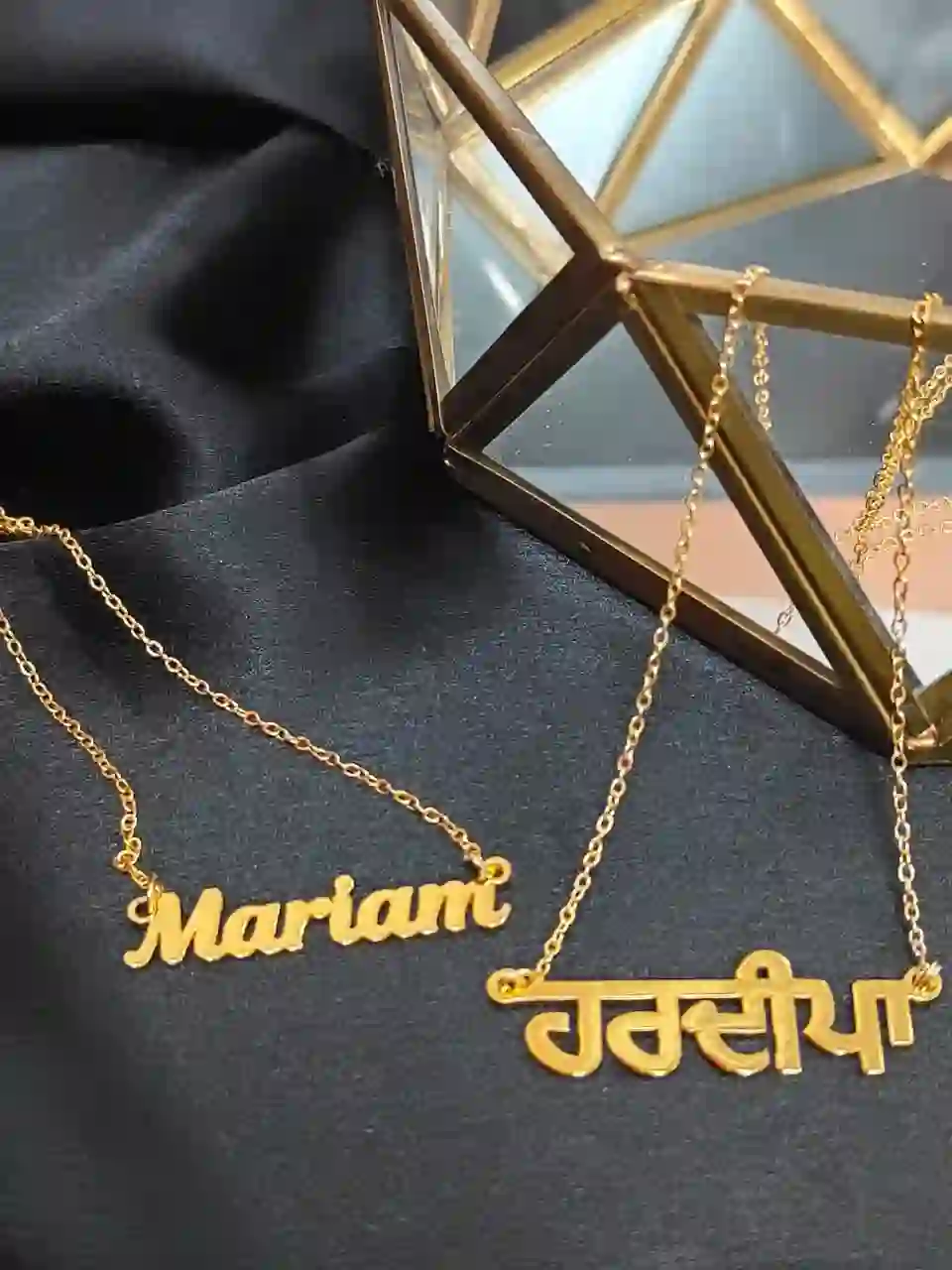 punjabi name necklace gold2